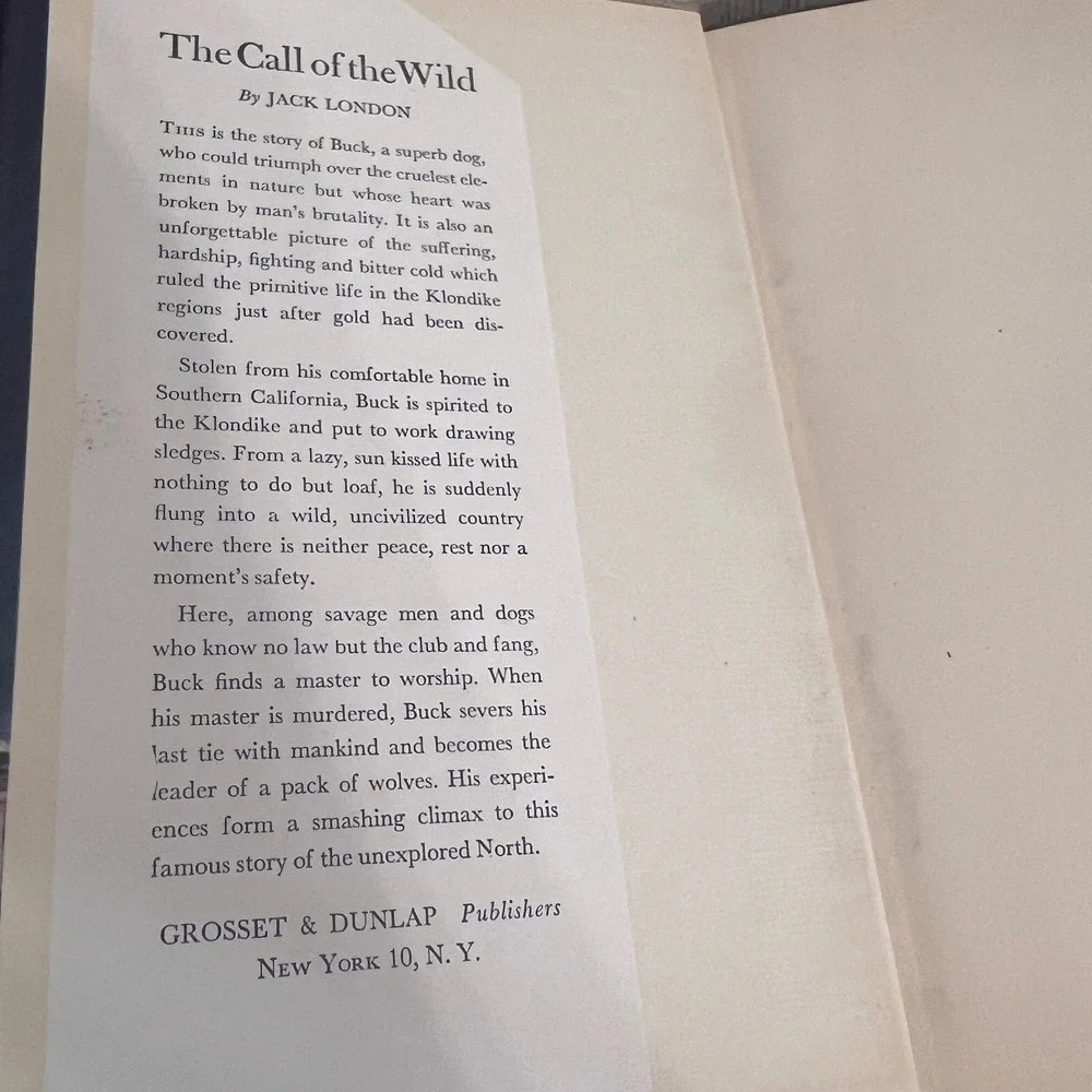 The Call of the Wild Jack London Grosset & Dunlap Famous Dog Stories Hardcover